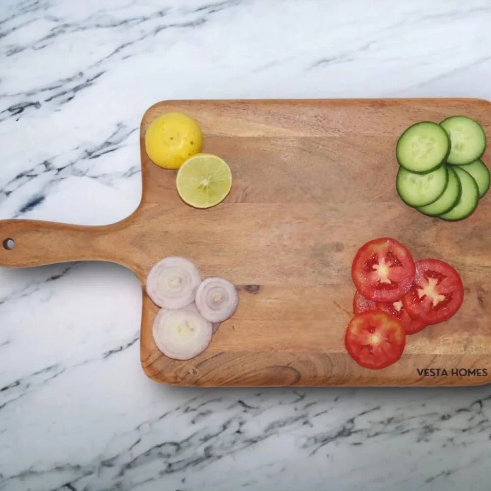 Wooden Cutting Board/Chopping, Serving Board, Platter for Vegetables, Fruits, Ch - Picture 5 of 6